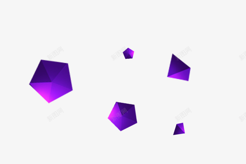 紫色几何形图案png免抠素材_新图网 https://ixintu.com 几何形 图案 形状 紫色