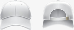 空白帽子手绘白色棒球帽高清图片