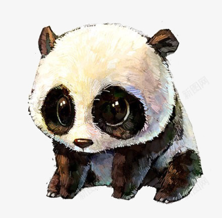 熊猫png免抠素材_新图网 https://ixintu.com 可爱 小熊猫 手绘 爱心