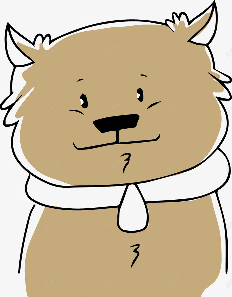围巾的小熊png免抠素材_新图网 https://ixintu.com 卡通动物 卡通手绘 小熊 水彩画 萌宠 装饰图案