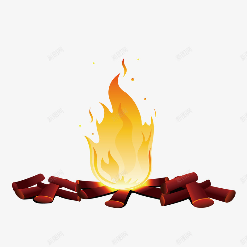 燃烧的火堆为人们供暖png免抠素材_新图网 https://ixintu.com 供暖 涨停 火堆 火堆元素 燃烧