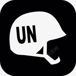 联合国联合国志愿者头盔图标高清图片