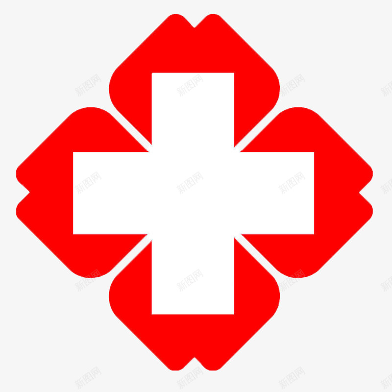 图标png_新图网 https://ixintu.com 医院 十字形 红十字 红色