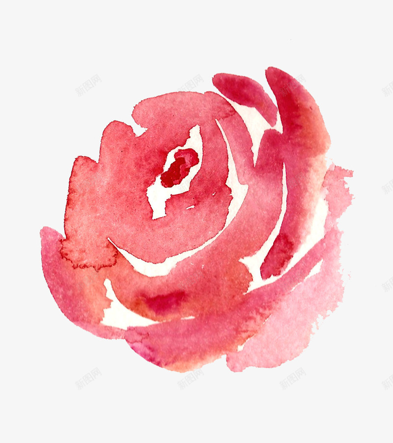 卡通图标图标水彩玫瑰png_新图网 https://ixintu.com 卡通图片 手绘 水彩风 浪漫 玫瑰 玫瑰花