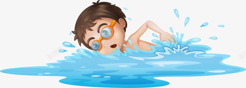 体育运动游泳的男孩png免抠素材_新图网 https://ixintu.com 体育运动 游泳比赛 游泳的男孩 游泳运动 蓝色海水 锻炼