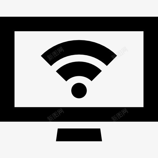 屏幕与WiFi信号图标png_新图网 https://ixintu.com WiFi 信号 屏 工具和用具 无线