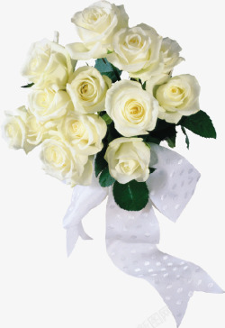 美丽的婚礼白色婚礼花束高清图片