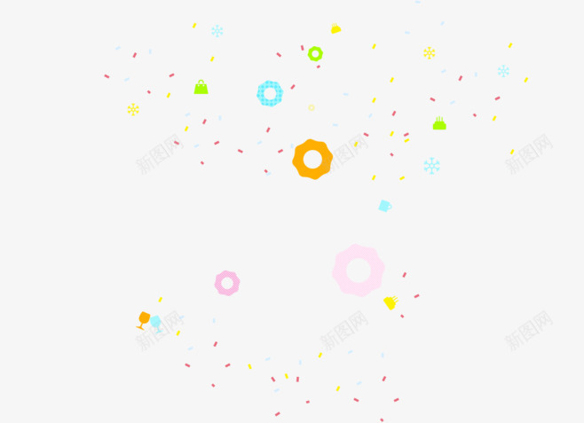 黄色圆圈可爱圆圈漂浮png免抠素材_新图网 https://ixintu.com 可爱 圆圈 漂浮 黄色