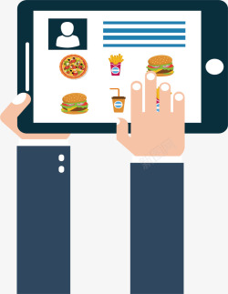 网上订餐移动平台点餐矢量图图标高清图片
