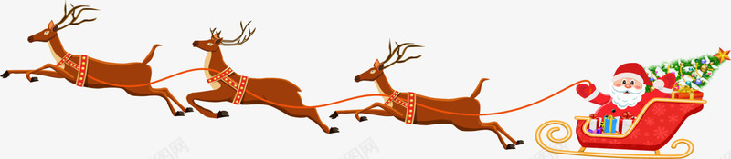 卡通麋鹿圣诞老人png免抠素材_新图网 https://ixintu.com 卡通圣诞老人 圣诞树 圣诞节 圣诞节日 装饰图案 麋鹿