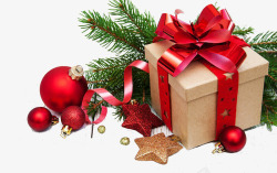 礼物球圣诞礼物盒装饰高清图片