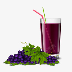 葡萄汁素材果汁矢量图高清图片