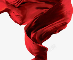 丝绸缎沙发红绸高清图片
