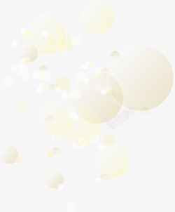 光环圆圈黄色梦幻泡泡高清图片