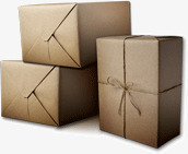 创意牛皮纸包装纸盒礼物盒素材