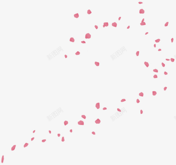 飘零在空中的粉色花瓣png免抠素材_新图网 https://ixintu.com 空中 粉色 花瓣 飘零