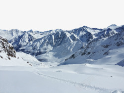 白色风景剪影冰川雪山高清图片