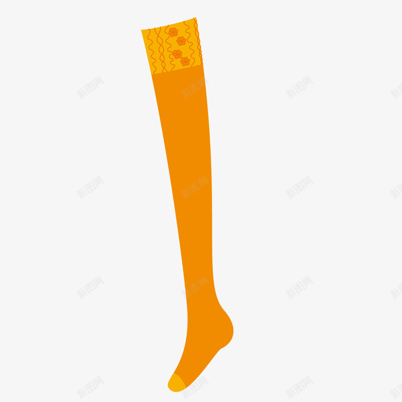 卡通长筒袜png免抠素材_新图网 https://ixintu.com 卡通 袜子 长筒袜