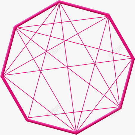 多边形几何元素图标png_新图网 https://ixintu.com 元素 几何 图标 多边形