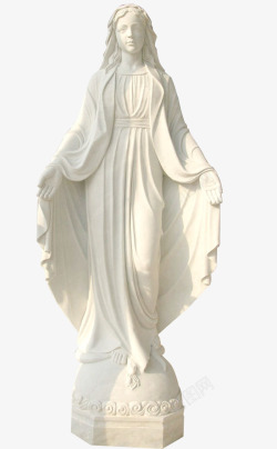 石膏雕塑圣母石像雕塑高清图片