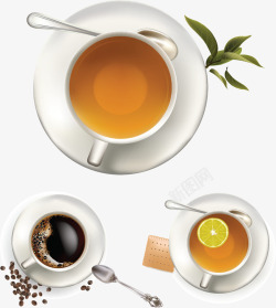 休闲咖啡茶饮素材