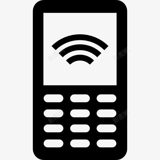 手机wifi信号图标png_新图网 https://ixintu.com WiFi信号 互联网 工具和器具 手机 无线上网 电话