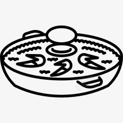 西班牙海鲜饭西班牙海鲜饭图标高清图片