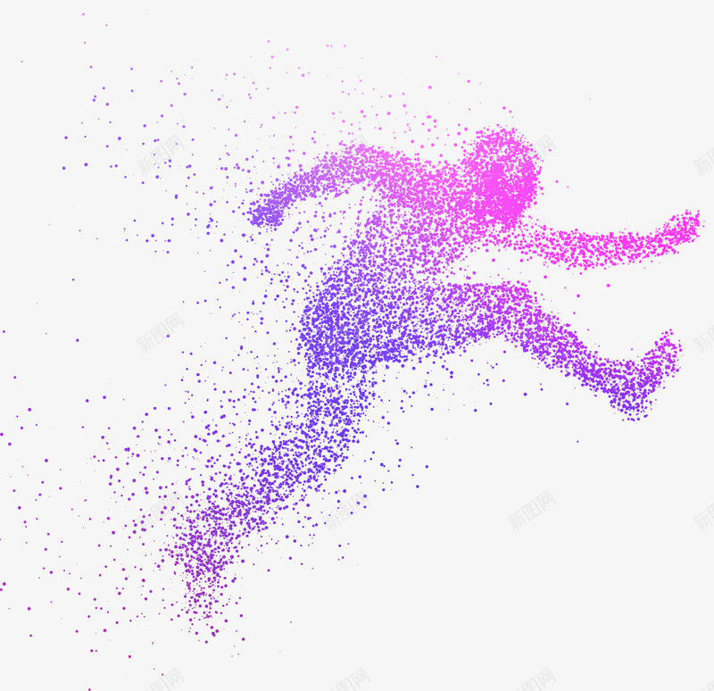 彩色奔跑跨栏的人png免抠素材_新图网 https://ixintu.com 保健 奔向希望素材 奔跑的人 彩色 渐变 炫酷 点 跨栏 运动