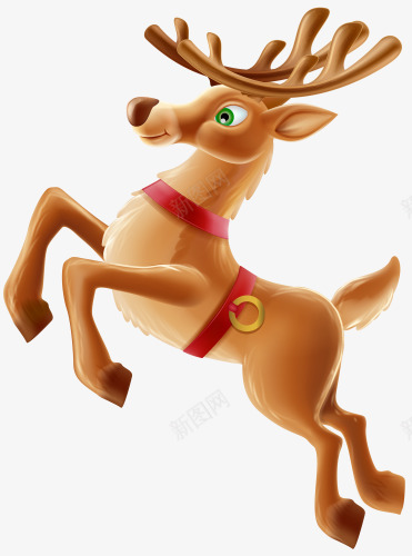 卡通圣诞麋鹿png免抠素材_新图网 https://ixintu.com 卡通 圣诞 圣诞素材 麋鹿 麋鹿图片