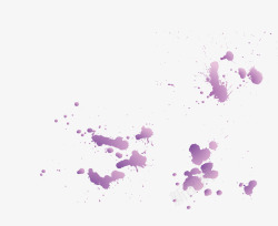 喷溅墨痕紫色墨迹泼墨矢量图高清图片