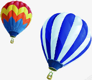 漂浮天空热气球素材