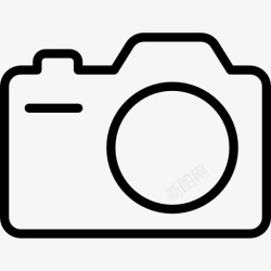 相机轮廓照相机的轮廓图标高清图片