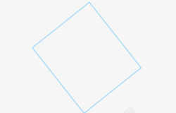 2016杭州大会矩形蓝色边框图素材