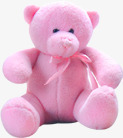 粉色可爱小熊娃娃素材