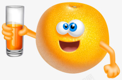 好喝的橙汁素材