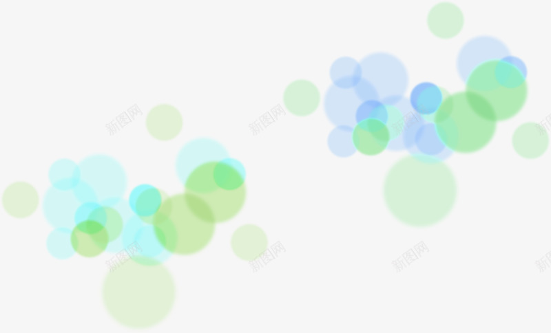 蓝绿色简约斑点装饰png免抠素材_新图网 https://ixintu.com 斑点 简约 蓝绿色 装饰