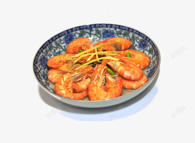 油焖大虾片png免抠素材_新图网 https://ixintu.com 煮熟的大虾 盘子中的大虾 美味的海鲜 营养丰富的大虾