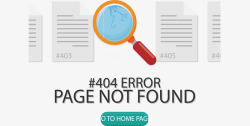 放大镜404错误页面素材