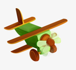 木飞机木制小玩具飞机高清图片