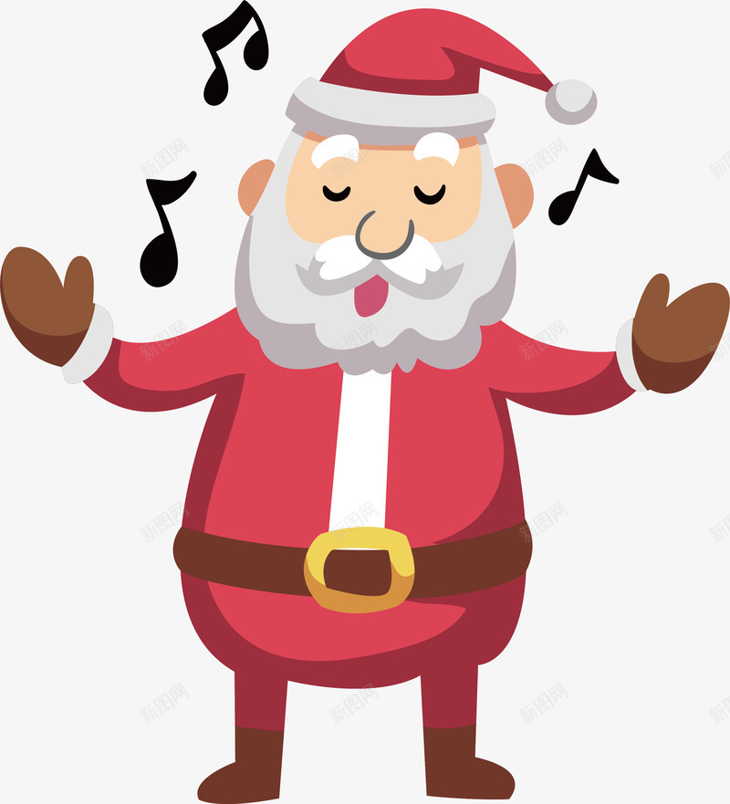 唱圣诞歌png免抠素材_新图网 https://ixintu.com 唱圣诞歌 唱歌 圣诞歌 圣诞老人 圣诞节 矢量png