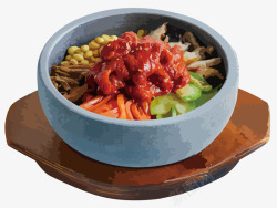 韩餐户外广告烤肉石锅拌饭高清图片