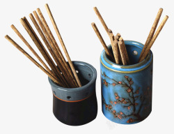 窑变釉创意个性日韩式陶瓷筷子筒高清图片