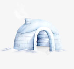 冰屋冰雪圆顶小屋高清图片