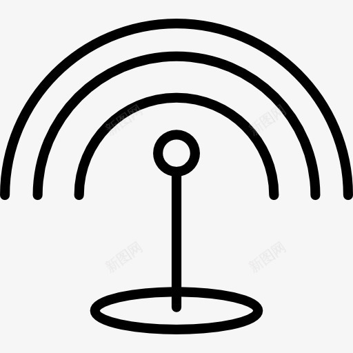 互联网图标png_新图网 https://ixintu.com WiFi信号 技术 无线上网 无线连接 连接