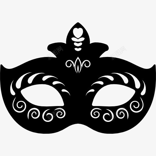 嘉年华装饰的面具图标png_新图网 https://ixintu.com 口罩 喜庆 形状 方 狂欢 盖 眼睛 装饰 面具
