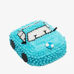 甜品车设计蓝色宝马汽车蛋糕高清图片