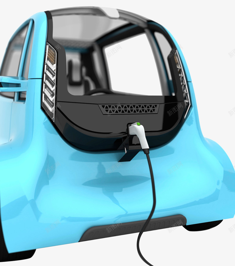 未来智能电动汽车psd免抠素材_新图网 https://ixintu.com 充电桩 智能科技 未来汽车 电动汽车