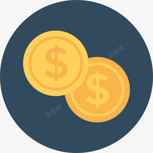 硬币图标png_新图网 https://ixintu.com 业务 栈 现金 货币 金融和商业 钱 钱币