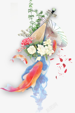 鲤鱼代表年年有余年年有余中国风装饰图案高清图片