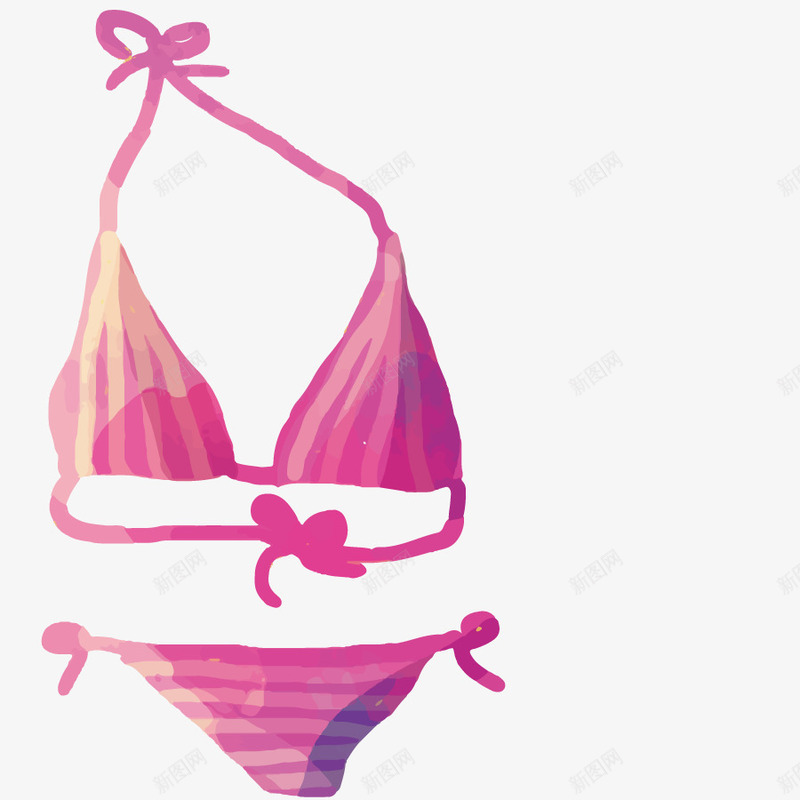 性感泳裤png免抠素材_新图网 https://ixintu.com 内衣内裤 女士胸罩 插画 文胸 粉色
